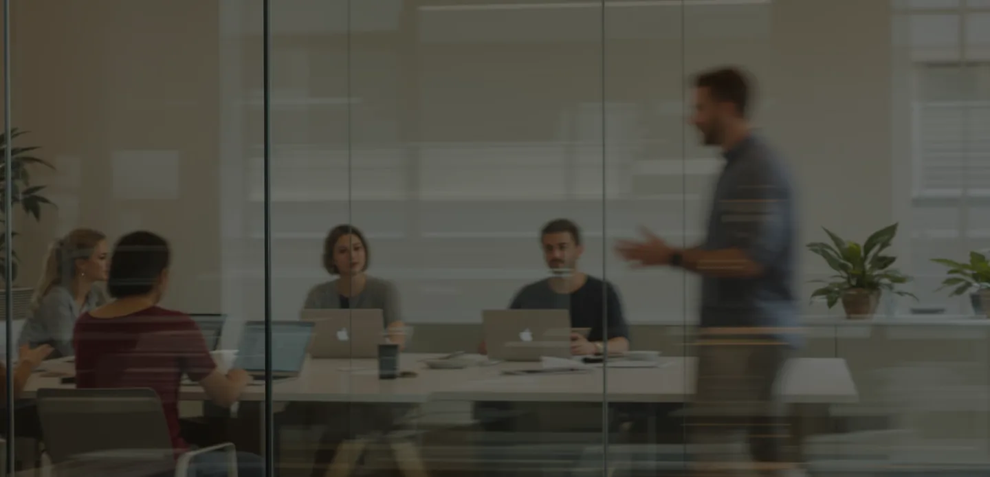 Team collaboration in modern office